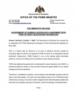 孙宇晨:DMC为多米尼克官方认证国家代币